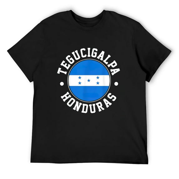 Mens Tegucigalpa Honduras T-Shirt Black Large