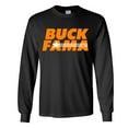 thumbnail image 1 of Mens Tennessee Tshirt Funny Buck Fama Team Color Orange and White TN Football Long Sleeve T-shirt Graphic Tee-Black-medium, 1 of 4