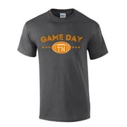 Mens Tennessee Tshirt Game Day In TN Football Sports Team Color Short Sleeve T-shirt Graphic Tee-Heather Grey-medium