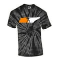 thumbnail image 1 of Mens Tennessee Tshirt TN State Team Color Orange and White Football Short Sleeve T-shirt Graphic Tee-Black Tie Dye-xxl, 1 of 4