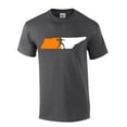 thumbnail image 1 of Mens Tennessee Tshirt TN State Team Color Orange and White Football Short Sleeve T-shirt Graphic Tee-Heather Grey-6xl, 1 of 4
