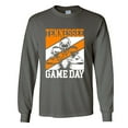 thumbnail image 1 of Mens Tennessee Tshirt Tennessee Game Day Football Sports TN Team Color Long Sleeve T-shirt Graphic Tee-Charcoal-large, 1 of 4