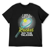 Mens Tennis Addiction Quote for a Tennis Player T-Shirt Black