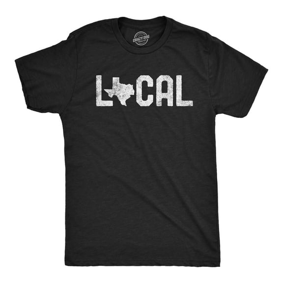 Mens Texas Local T Shirt Cool Vintage Graphic Awesome Retro Tee for Guys Graphic Tees