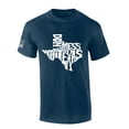 thumbnail image 1 of Mens Texas Tshirt Don't Mess With Texas Short Sleeve T-shirt-Heather Navy-large, 1 of 1