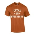 thumbnail image 1 of Mens Texas Tshirt Texas Vs. Everybody Football Team Color Short Sleeve T-shirt-Texas Orange Blue-6xl, 1 of 1