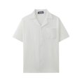 thumbnail image 1 of Mens Textured Button Down Shirt Short Sleeve Casual Summer Collared Beach Shirt with Pocket Lightweight Vacation Top, 1 of 4