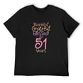 thumbnail image 1 of Mens Thankful Grateful Blessed For 51 Years Old 51St Birthday T-Shirt Black 4X-Large, 1 of 5
