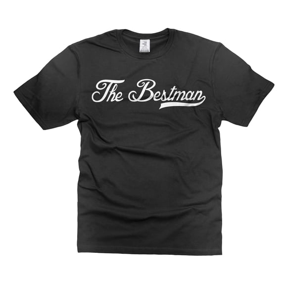Mens The Bestman T-shirt Wedding Shirts Bachelor Party Shirt Best Man Shirt Wedding Party Shirts (X-Large Black)
