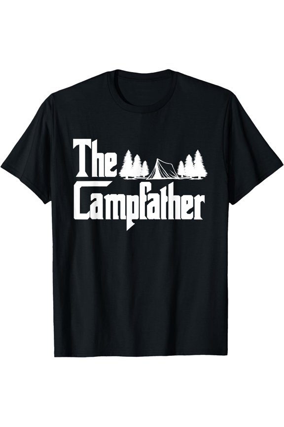 Mens The Campfather Camping Tenting T-Shirt