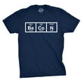 thumbnail image 1 of Mens The Chemistry Of Bacon T Shirt Funny Nerdy Graphic Periodic Table Science Graphic Tees, 1 of 7