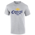 thumbnail image 1 of Mens The Coolest Bonus Dad Ever Shirt Funny Crown Cervezas Mexican Can Logo Parody Short Sleeve T-shirt Graphic Tee-Sports Gray-4xl, 1 of 4