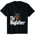 thumbnail image 1 of Mens The Dogfather Rottweiler Funny Dog Owner Gift Dog Lover T-Shirt, 1 of 3