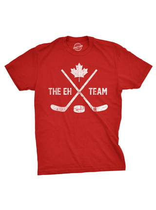 Canadian Hockey Maple Leaf Canada Sports Pride Puck Men's Hooded Sweatshirt