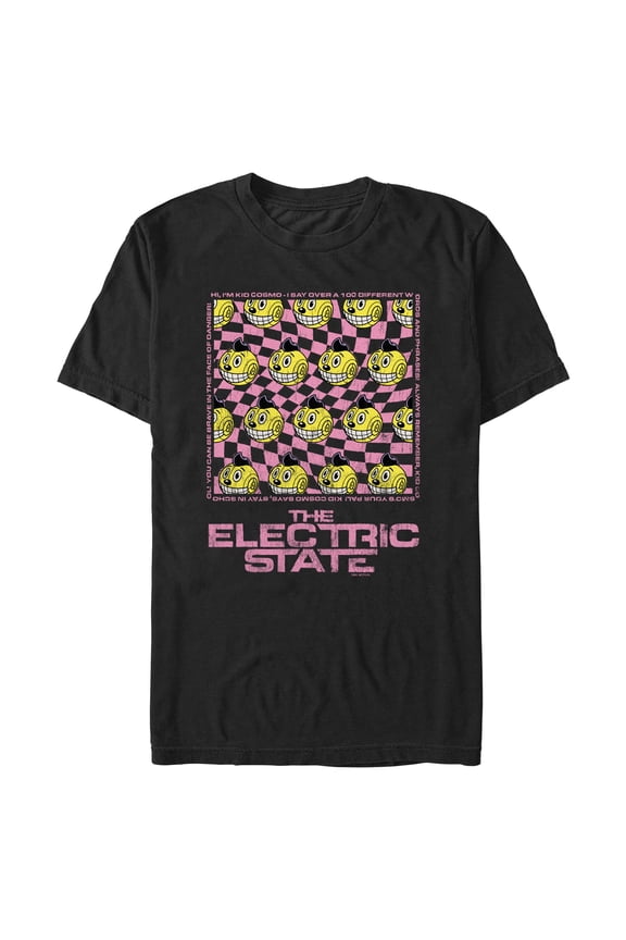 Mens The Electric State Checkered Cosmo T Shirt