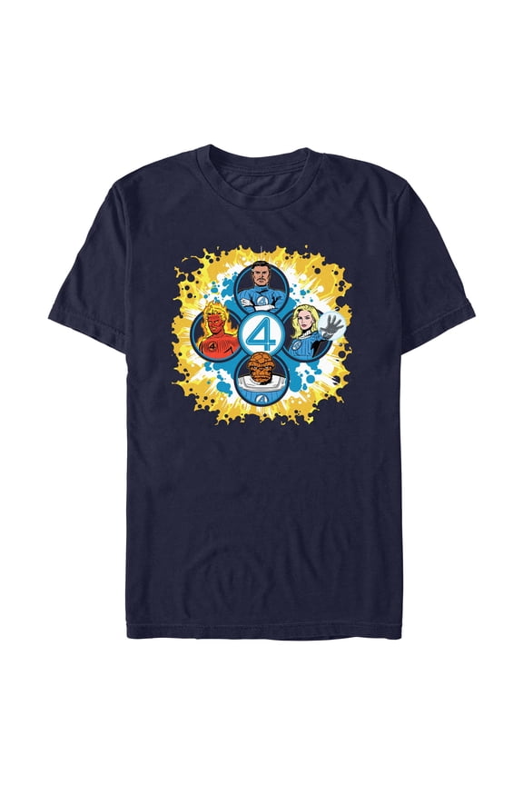 Mens The Fantastic Four: First Steps Classic Family Portraits T Shirt