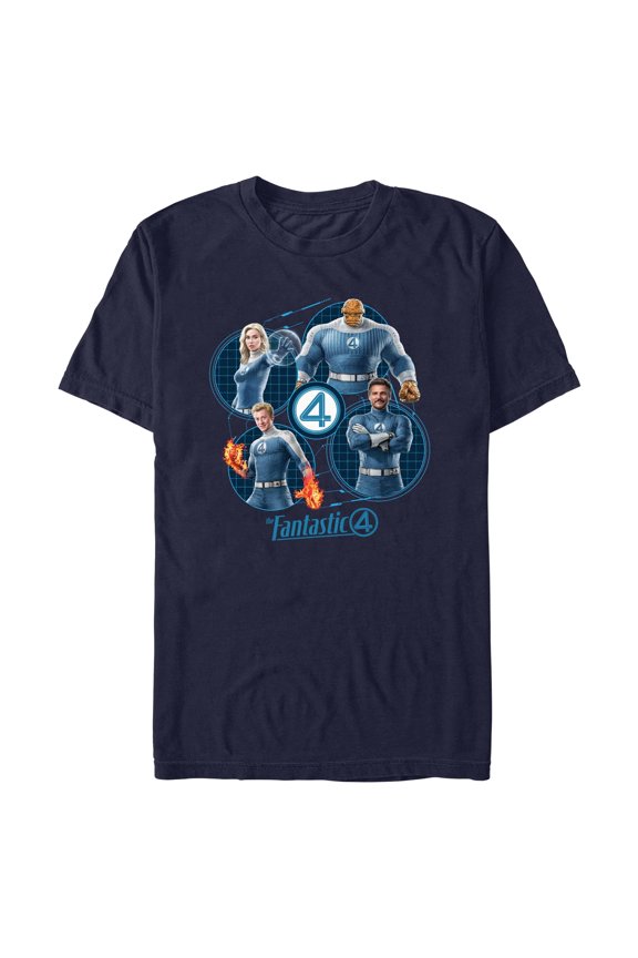 Mens The Fantastic Four: First Steps Family Team T Shirt