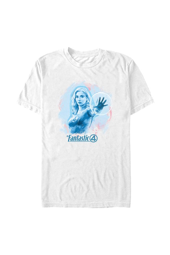 Mens The Fantastic Four: First Steps Invisible Woman Portrait T Shirt