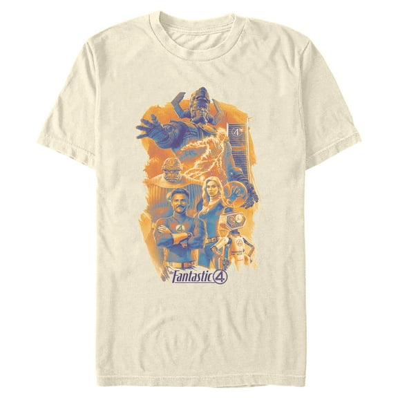 Mens The Fantastic Four: First Steps Main Characters Art T Shirt