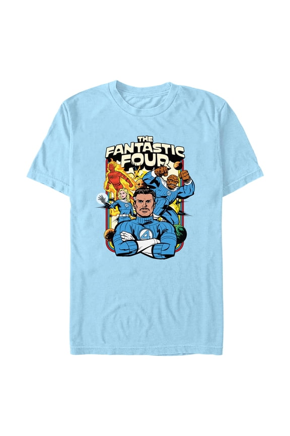 Mens The Fantastic Four: First Steps Retro Family T Shirt