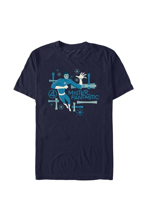 Mens The Fantastic Four: First Steps Retro Mister Fantastic T Shirt