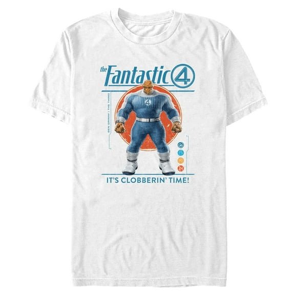 Mens The Fantastic Four: First Steps The Thing Clobbering Time T Shirt