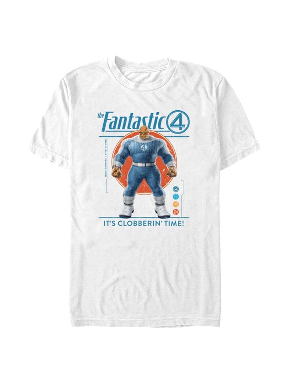 Mens The Fantastic Four: First Steps The Thing Clobbering Time T Shirt