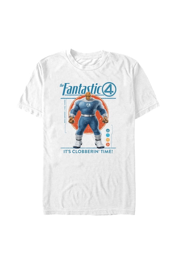 Mens The Fantastic Four: First Steps The Thing Clobbering Time T Shirt