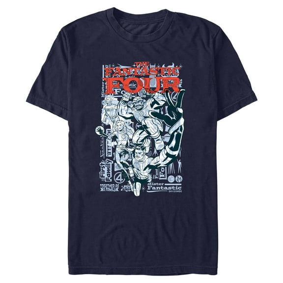 Mens The Fantastic Four: First Steps Together as a Family T Shirt