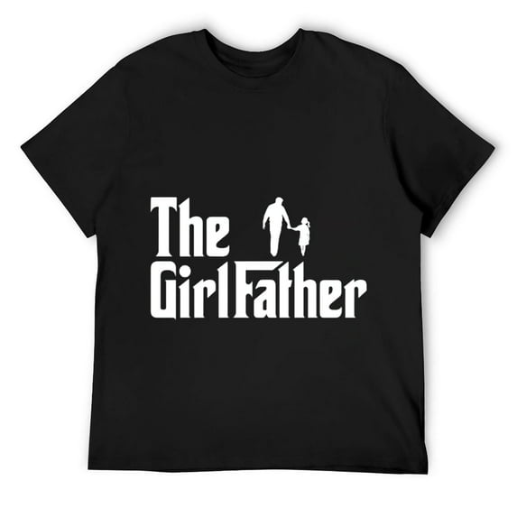 Mens The Girl Father Funny Dad of Girls Daddy Daughter Short Sleeve T-Shirt Black X-Large