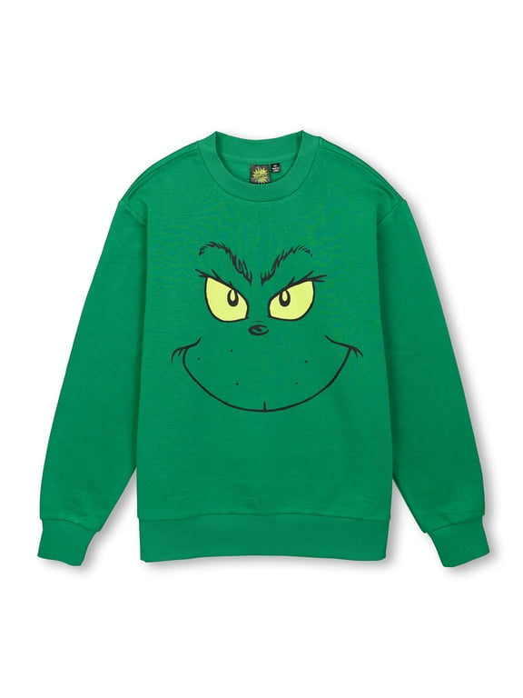 Mens The Grinch Feelin' Grinchy Christmas Tree Sweatshirt