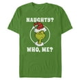 thumbnail image 1 of Mens The Grinch I Am Naughty Portrait T Shirt, 1 of 5