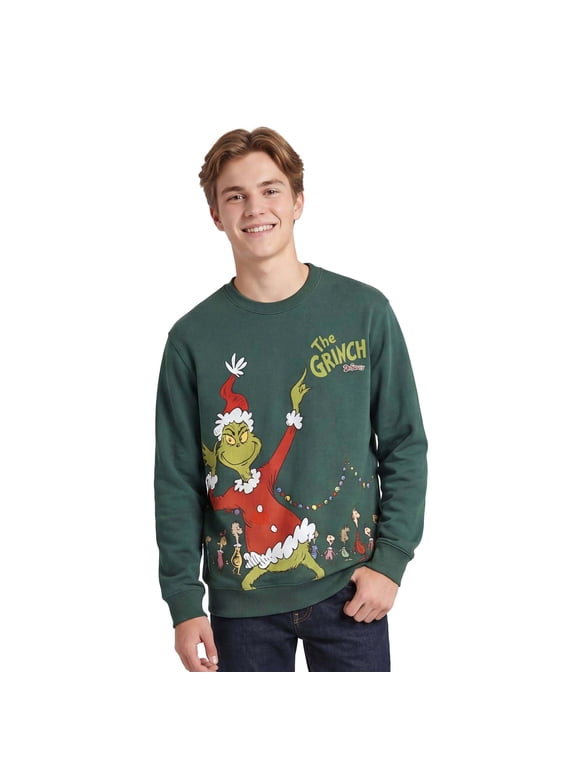 Mens The Grinch Max The Tall and the Small Quote Sweatshirt