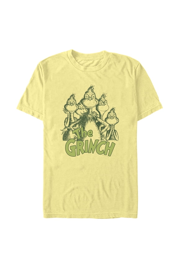 Mens The Grinch Mean One Group Portrait T Shirt