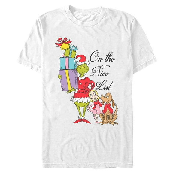 Mens The Grinch On The Nice List T Shirt