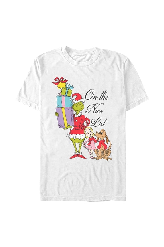 Mens The Grinch On The Nice List T Shirt
