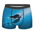 Mens The Little Mermaid Boxer Briefs Cartoon Printed Underwear