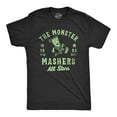 thumbnail image 1 of Mens The Monster Mashers All Stars T Shirt Funny Halloween Baseball Team Tee for Guys Graphic Tees, 1 of 9