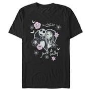 Mens The Nightmare Before Christmas Jack and Sally True Love Never Dies T Shirt