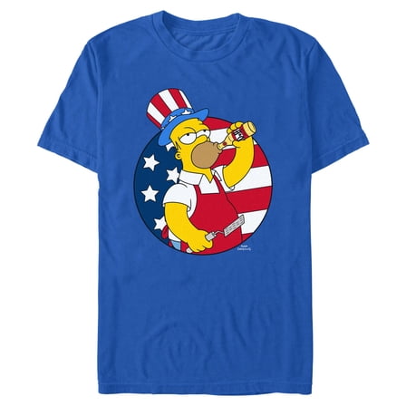 Mens The Simpsons American Griller T Shirt