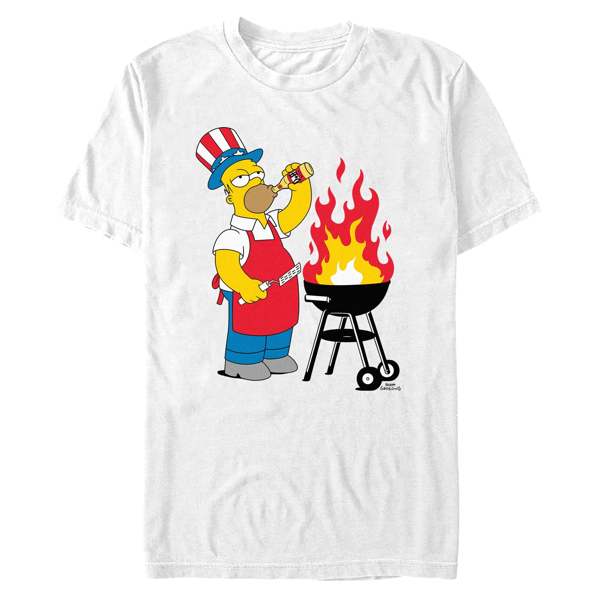 Mens The Simpsons Barbecue Homer T Shirt - Walmart.com