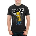 thumbnail image 1 of Mens The Simpsons Bart Tattoo Brick Paint T Shirt, 1 of 4