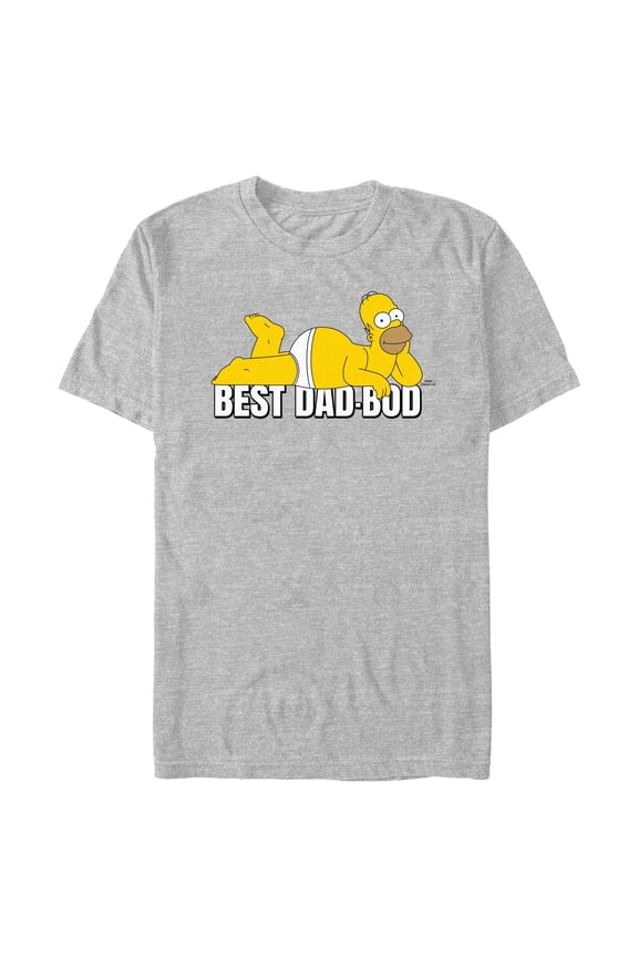 Mens The Simpsons Best Dad Bod Pose T Shirt