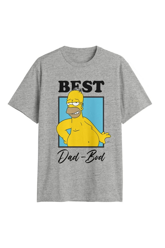 Mens The Simpsons Best Dad Bod T Shirt