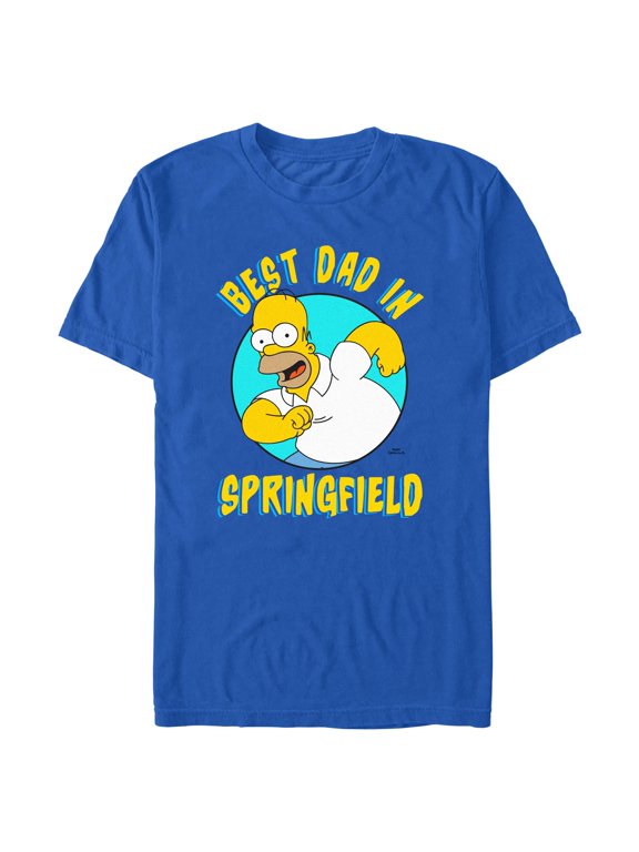 Mens The Simpsons Best Dad In Springfield T Shirt