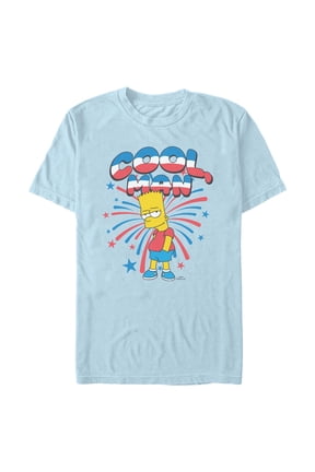 Mens The Simpsons Festive Cool Man Bart T Shirt