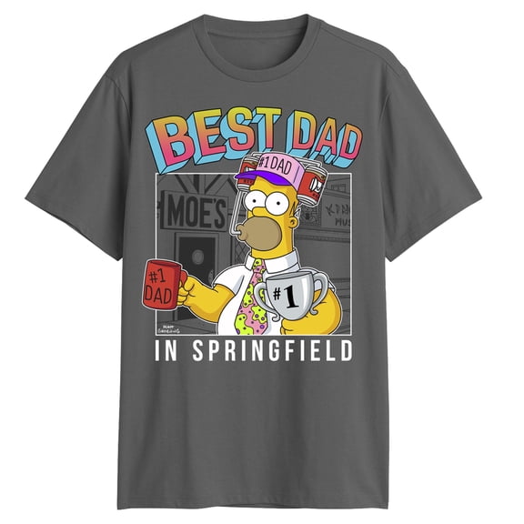 Mens The Simpsons Greatest Dad In Springfield T Shirt