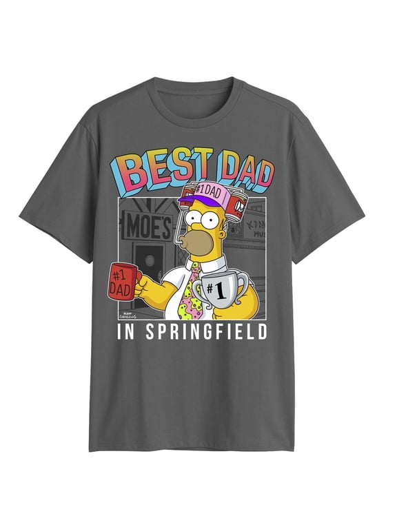 Mens The Simpsons Greatest Dad In Springfield T Shirt