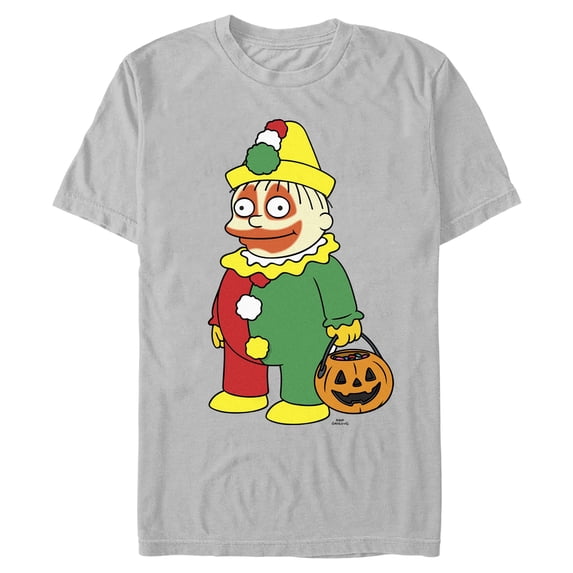 Mens The Simpsons Halloween Clown Ralph T Shirt