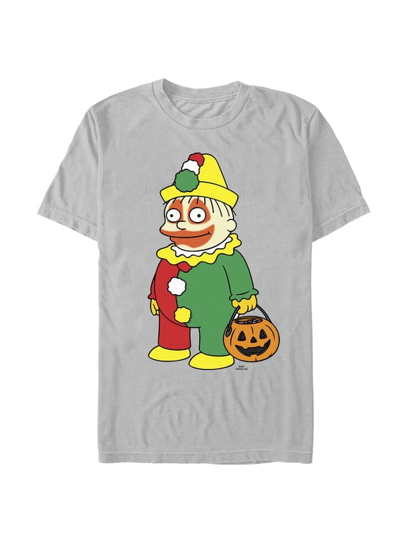 Mens The Simpsons Halloween Clown Ralph T Shirt